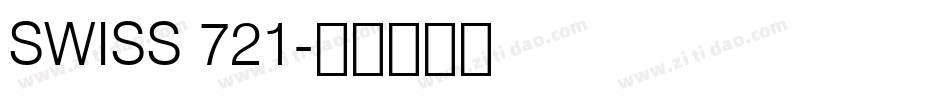SWISS 721字体转换